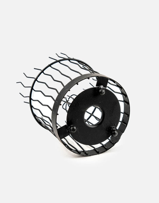 Pillar Style Black Iron Basket 2