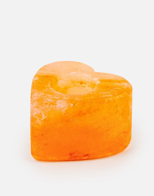 Salt Heart Candle Holder