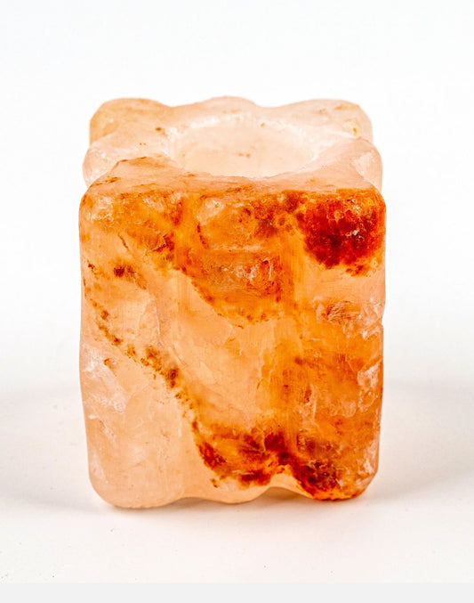 Salt Square Bamboo Candle Holder