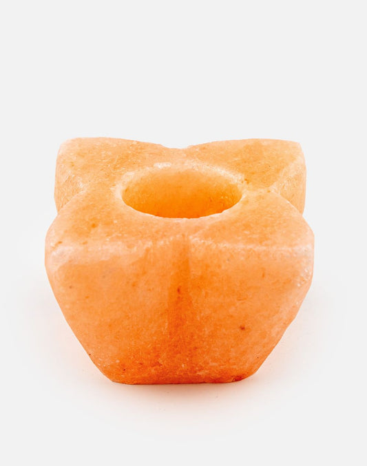 Salt Four Leaf Candle Holder