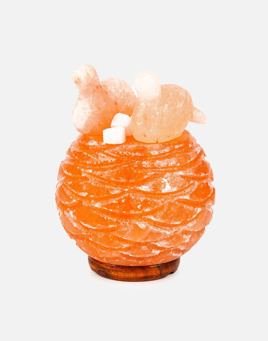 Himalayan Nest with Bird Warm Light Lamp