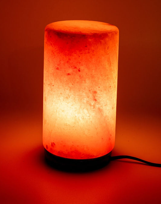 Himalayan Cylinder Warm Light Lamp