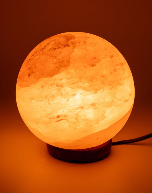 Himalayan Globe Warm Light Lamp