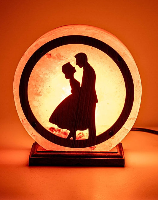 Himalayan 3D Circle Couple Design Lamp