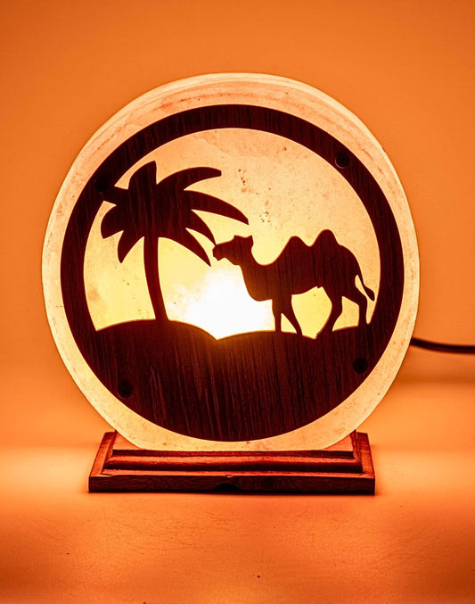 Himalayan 3D Circle Camel in Desert Design Lamp