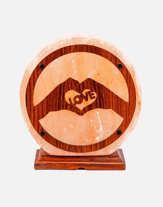 Himalayan 3D Circle Love Design Lamp