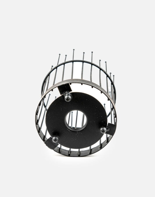 Pillar Style Black Iron Basket