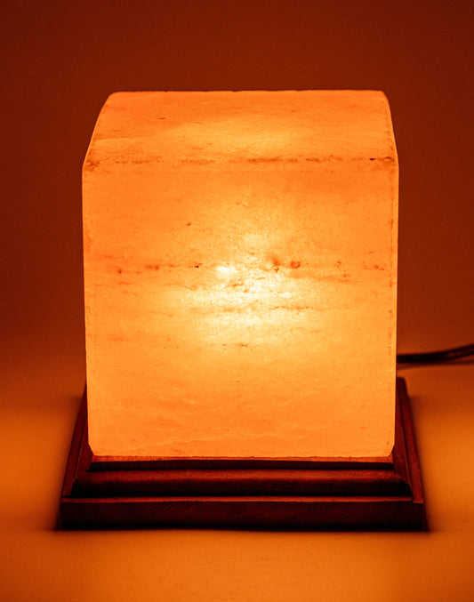 Himalayan Cube Warm Light Lamp LRG