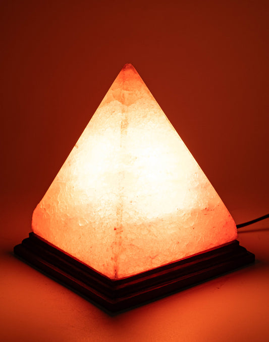 Himalayan Pyramid Warm Light Lamp