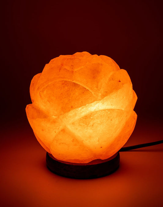 Himalayan Rose Flower Warm Light Lamp